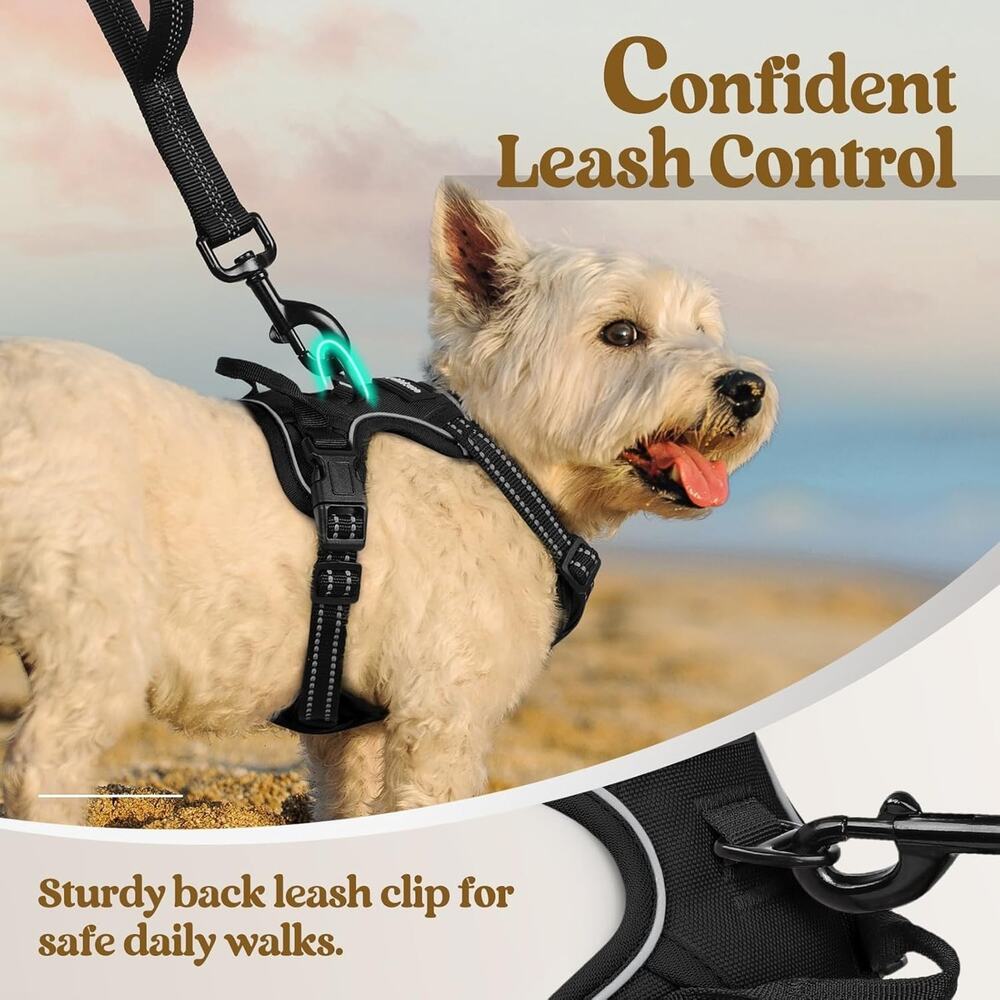 Fofunipaw Dog Harness No Pull with 2 Leash Clips, Adjustable Soft Padded, - Picture 6 of 6